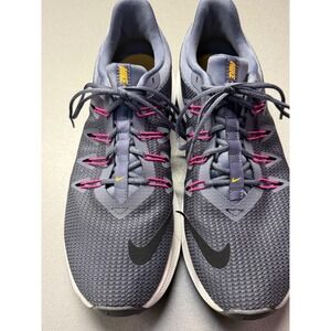 Nike Quest Running Shoes Thunder Grey Black Pink AA7412-003 Mens 10 Womens 11.5
